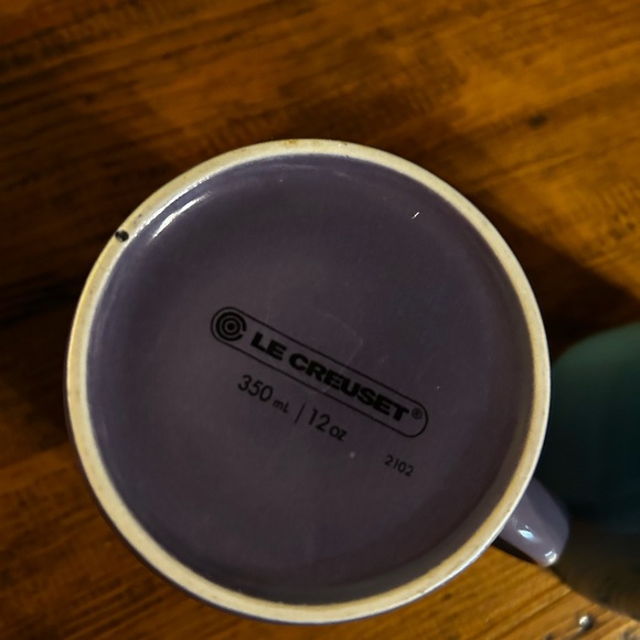 Le Creuset Stoneware Mug Set — Red, Orange, Yellow, Teal, Blue, Purple - Picture 5 of 6